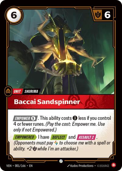 Baccai Sandspinner - Vendetta Riftbound spoiler
