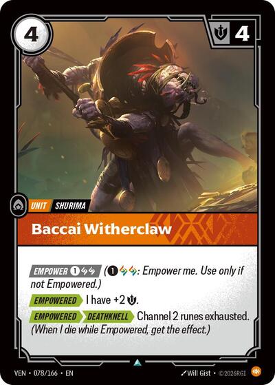 Baccai Witherclaw - Vendetta Riftbound spoiler