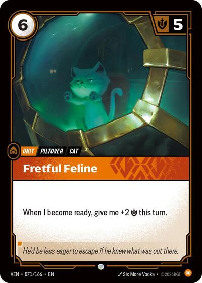 Fretful Feline - Vendetta Riftbound spoiler