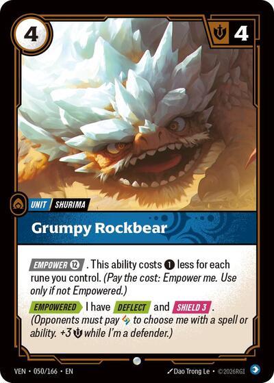 Grumpy Rockbear - Vendetta Riftbound spoiler