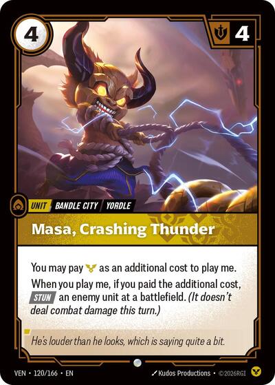 Masa, Crashing Thunder - Vendetta Riftbound spoiler