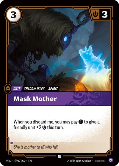 Mask Mother - Vendetta Riftbound spoiler