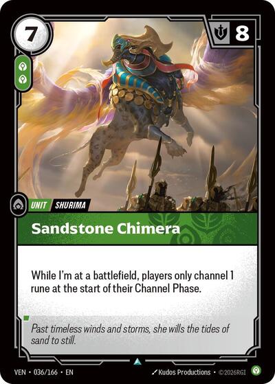 Sandstone Chimera - Vendetta Riftbound spoiler