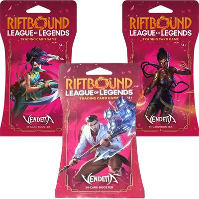 Vendetta - Sleeved Booster Pack Art Bundle [Set of 3] - Vendetta Riftbound spoiler