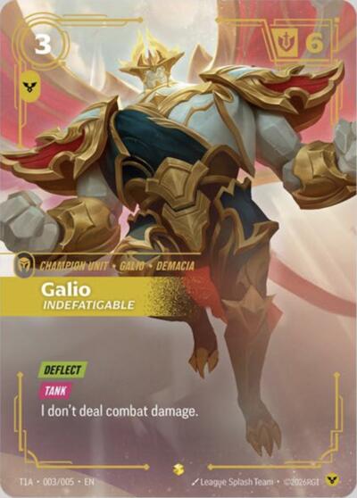 Galio, Indefatigable (T1 Worlds Champion Player Bundle) - T1 2025 Worlds Champion Bundles Riftbound spoiler