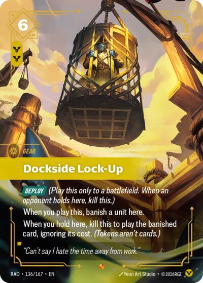 Dockside Lock-Up - Riftbound card