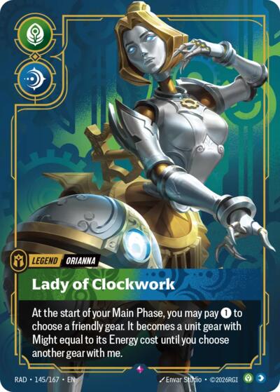 Orianna, Lady of Clockwork - Radiance Riftbound spoiler