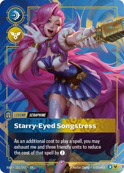 Seraphine, Starry-Eyed Songstress - Radiance Riftbound spoiler