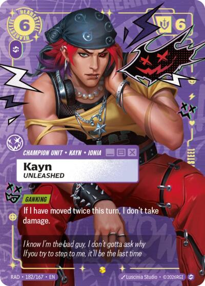 Kayn, Unleashed (Showcase) - Radiance Riftbound spoiler