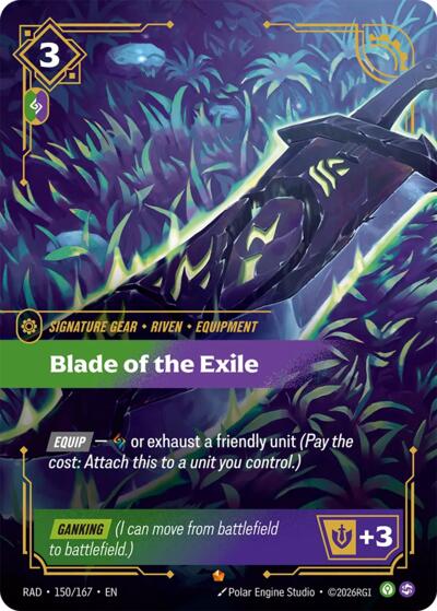 Blade of the Exile - Riftbound card