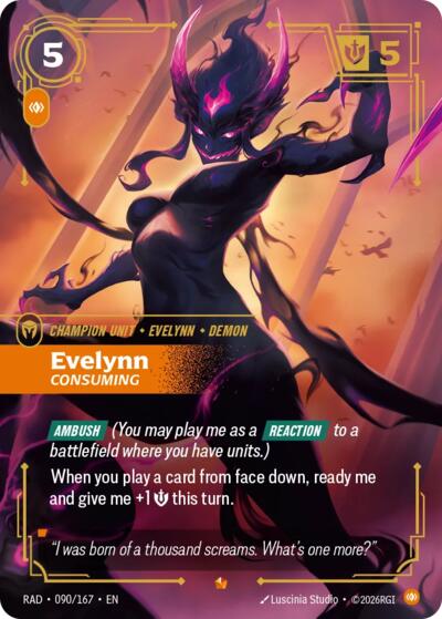 Evelynn, Consuming - Radiance Riftbound spoiler