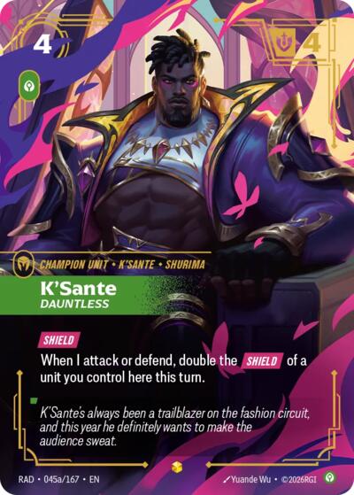K'Sante, Dauntless (Alternate Art) - Radiance Riftbound spoiler