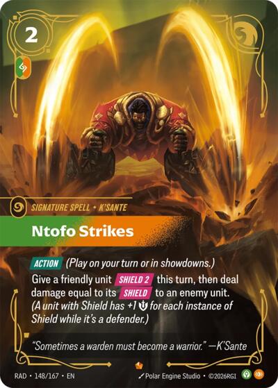 Ntofo Strikes - Radiance Riftbound spoiler