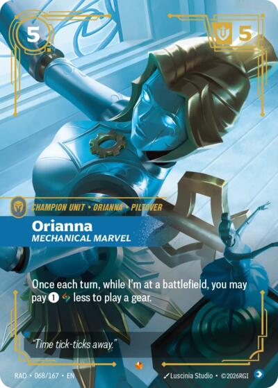Orianna, Mechanical Marvel - Radiance Riftbound spoiler