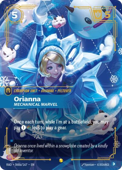 Orianna, Mechanical Marvel (Alternate Art) - Radiance Riftbound spoiler