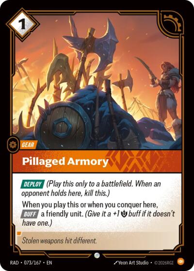 Pillaged Armory - Radiance Riftbound spoiler