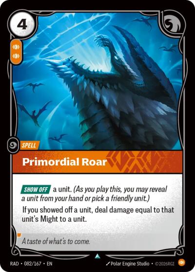 Primordial Roar - Radiance Riftbound spoiler