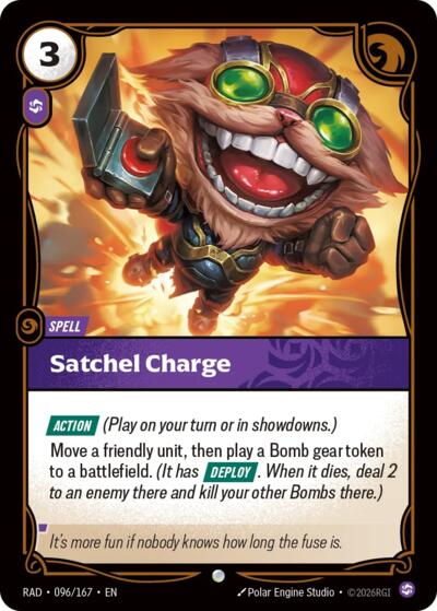 Satchel Charge - Radiance Riftbound spoiler