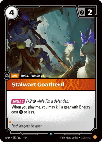 Stalwart Goatherd - Radiance Riftbound spoiler