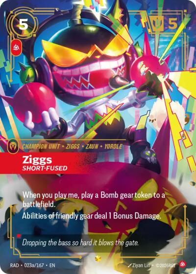 Ziggs, Short-Fused (Alternate Art) - Radiance Riftbound spoiler