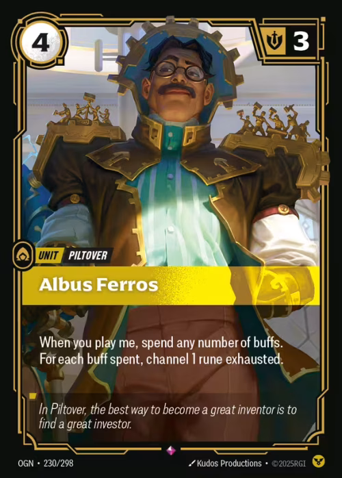 Albus Ferros - Origins Riftbound spoiler