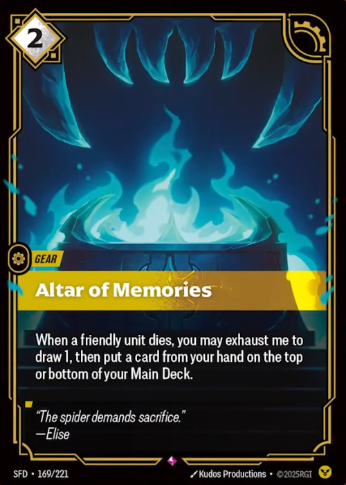 Altar of Memories - Spiritforged Riftbound spoiler