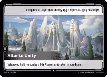 Altar to Unity - Origins Riftbound spoiler