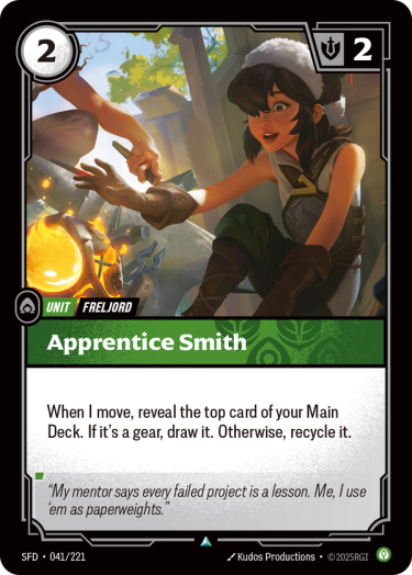 Apprentice Smith - Spiritforged Riftbound spoiler