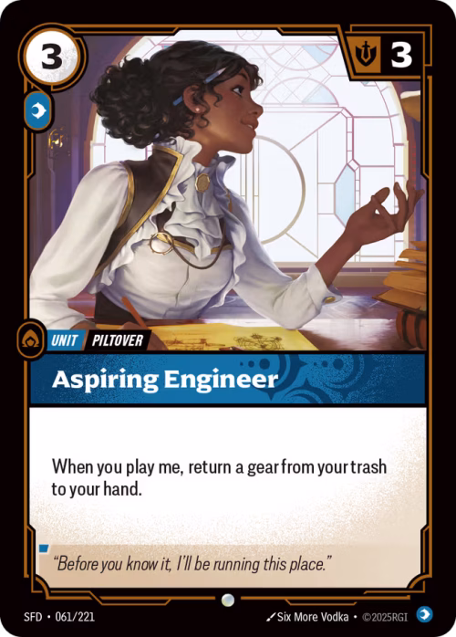 Aspiring Engineer - Spiritforged Riftbound spoiler