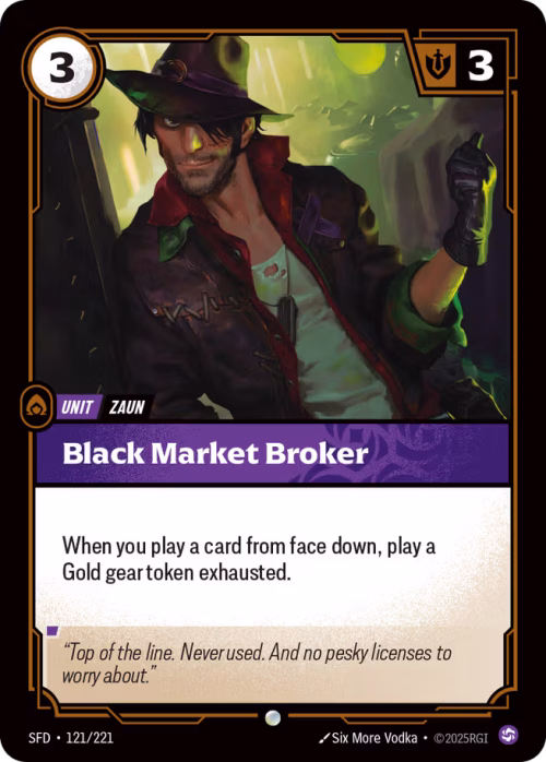 Black Market Broker - Spiritforged Riftbound spoiler