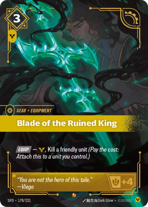 Blade of the Ruined King - Spiritforged Riftbound spoiler