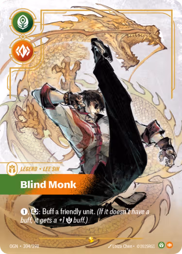 Blind Monk 2 - Origins Riftbound spoiler