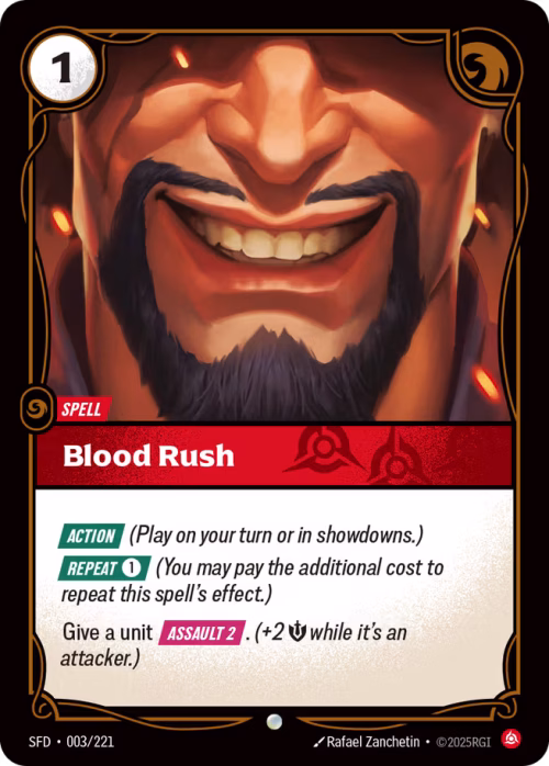 Blood Rush - Spiritforged Riftbound spoiler
