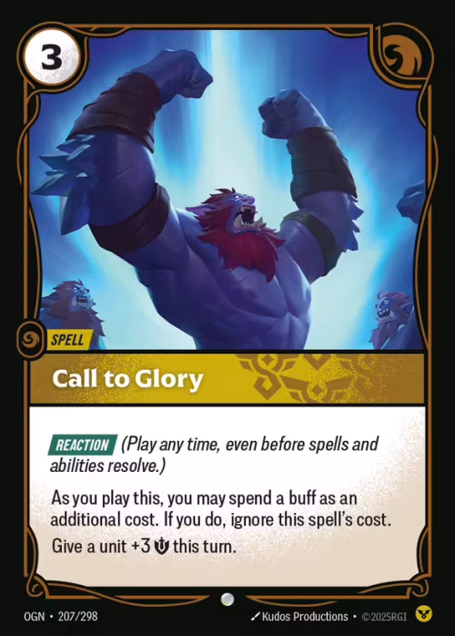 Call to Glory - Origins Riftbound spoiler