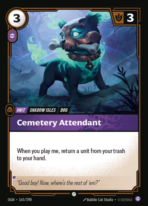 Cemetery Attendant - Origins Riftbound spoiler