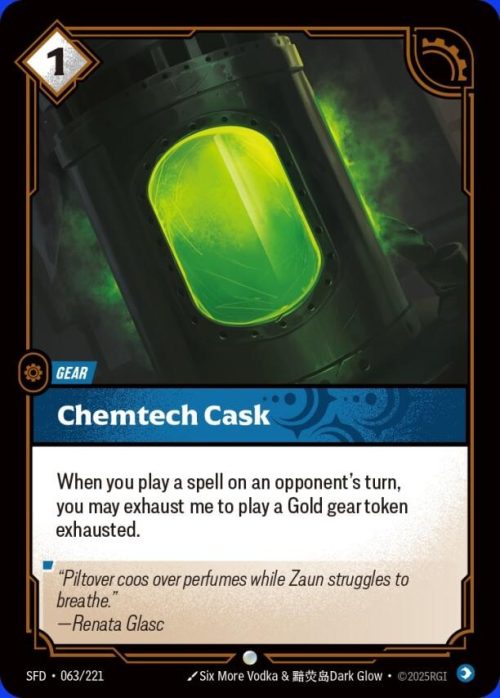 Chemtech Cask - Spiritforged Riftbound spoiler