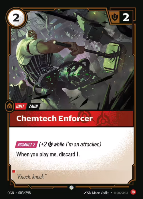 Chemtech Enforcer - Origins Riftbound spoiler