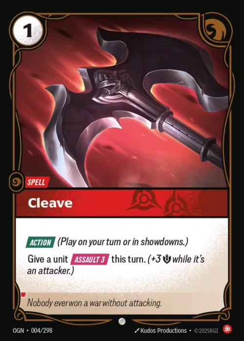 Cleave - Origins Riftbound spoiler