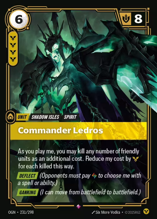 Commander Ledros - Origins Riftbound spoiler
