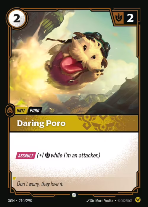 Daring Poro - Origins Riftbound spoiler