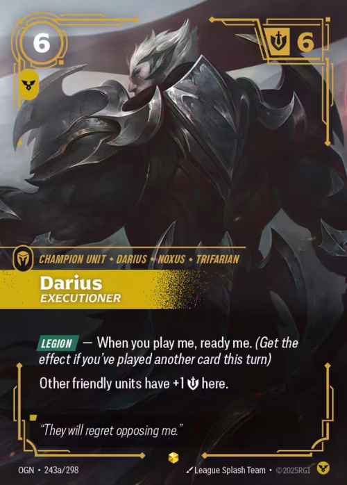 Darius, Executioner 2 - Origins Riftbound spoiler