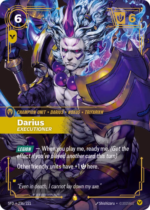 Darius, Executioner - Spiritforged Riftbound spoiler