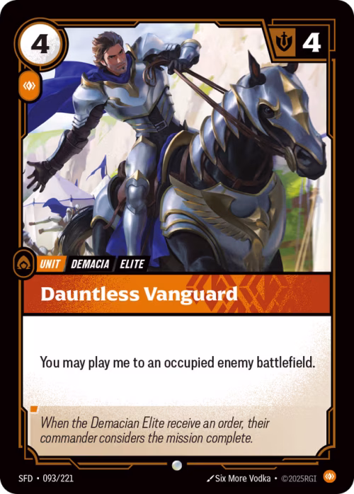 Dauntless Vanguard - Spiritforged Riftbound spoiler