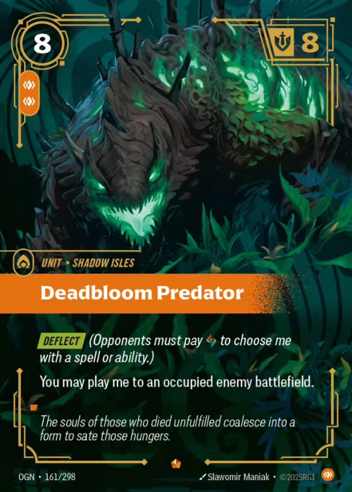 Deadbloom Predator - Origins Riftbound spoiler