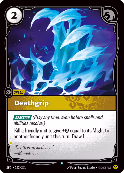 Deathgrip - Spiritforged Riftbound spoiler