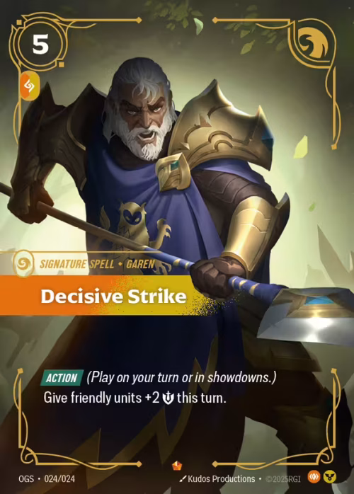 Decisive Strike - Proving Grounds Riftbound spoiler