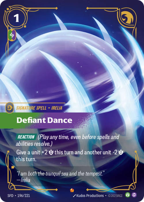 Defiant Dance - Spiritforged Riftbound spoiler