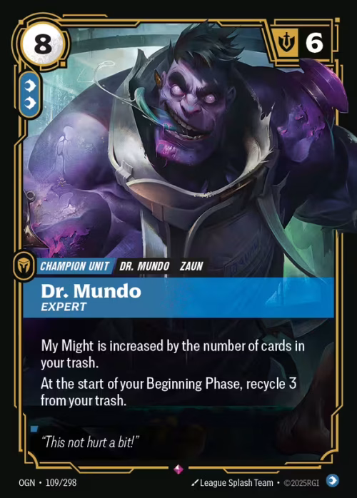 Dr. Mundo, Expert - Origins Riftbound spoiler