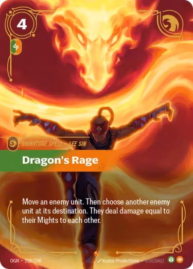 Dragon's Rage - Origins Riftbound spoiler