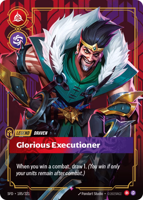 Draven, Glorious Executioner - Spiritforged Riftbound spoiler